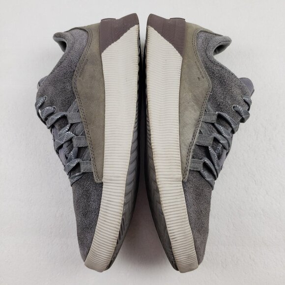 Sorel Out n About Waterproof Sneaker Womens 9 Gray Suede Lace Up Comfort Shoe - Picture 8 of 12